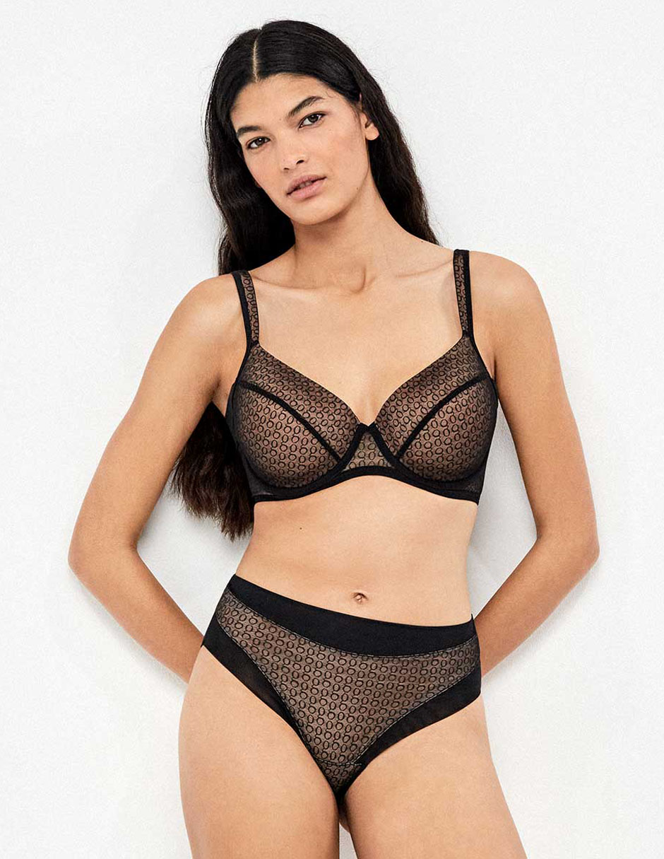 T-shirt bra con copa para mujer 5