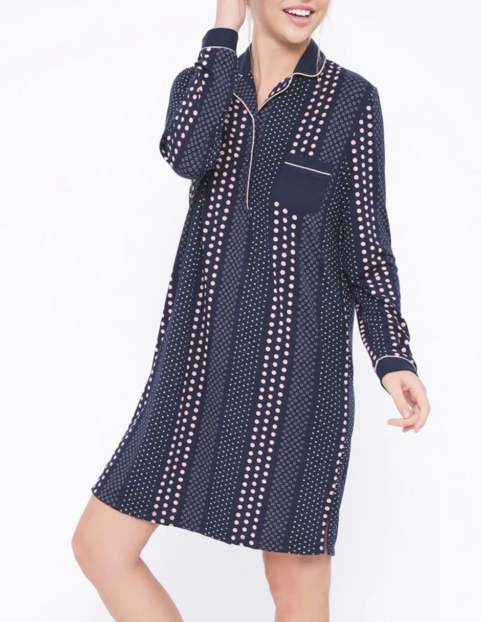 Camisón estampado lunares 2