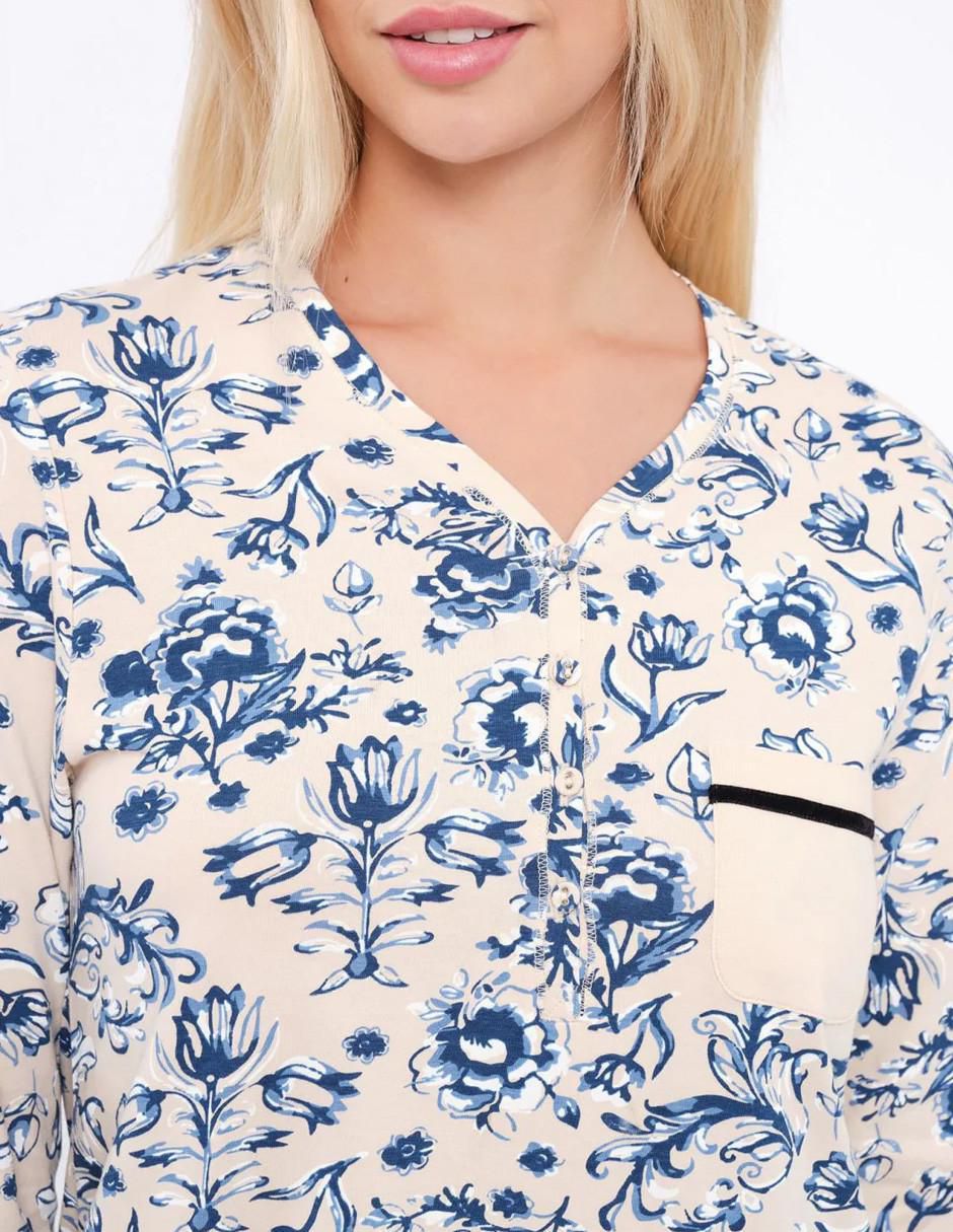 Camisón estampado floral de algodón 3