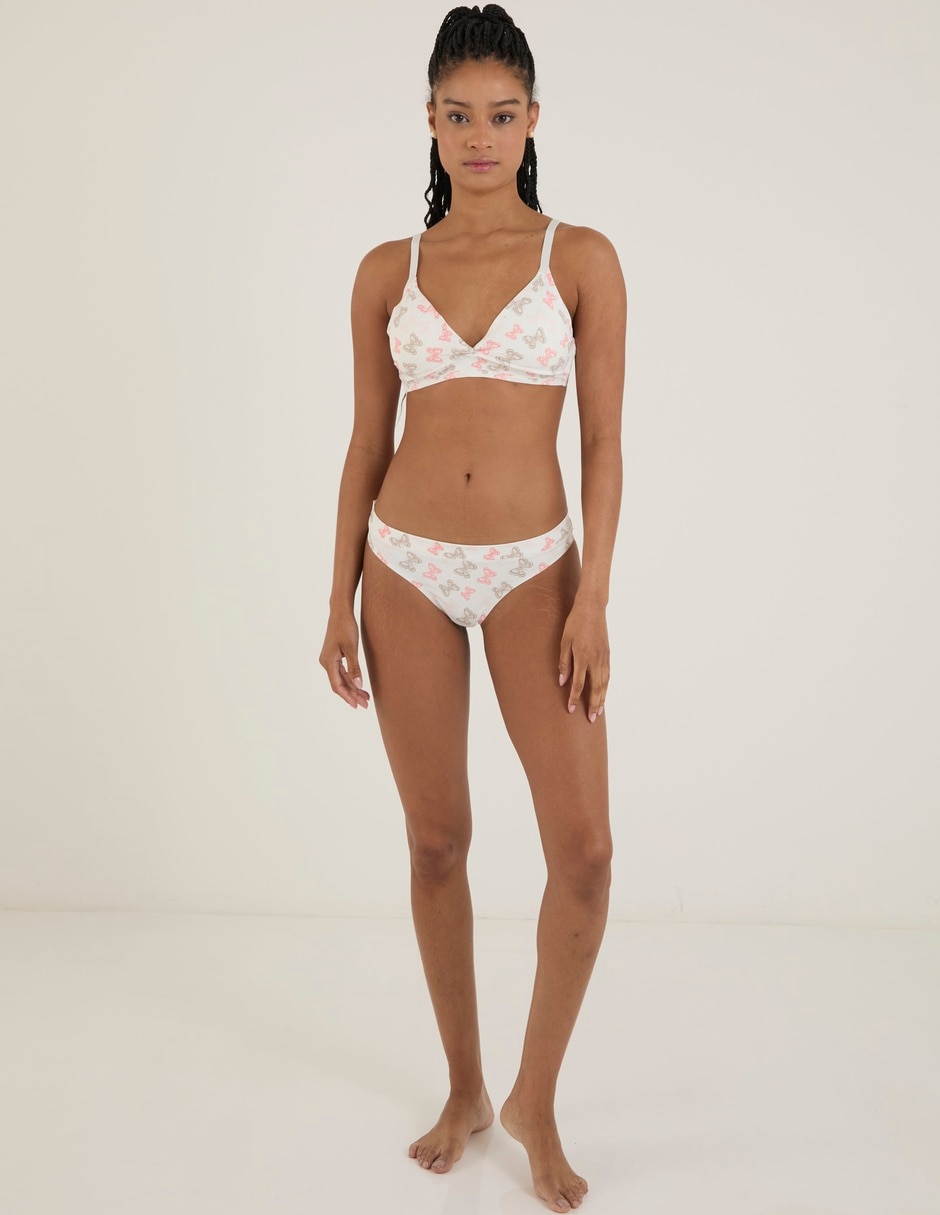 Brassiere demi con copa para mujer 5