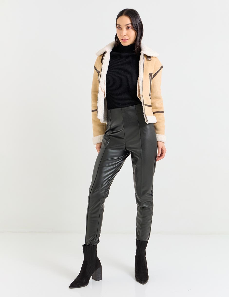 Legging cintura alta con elástico para mujer 3