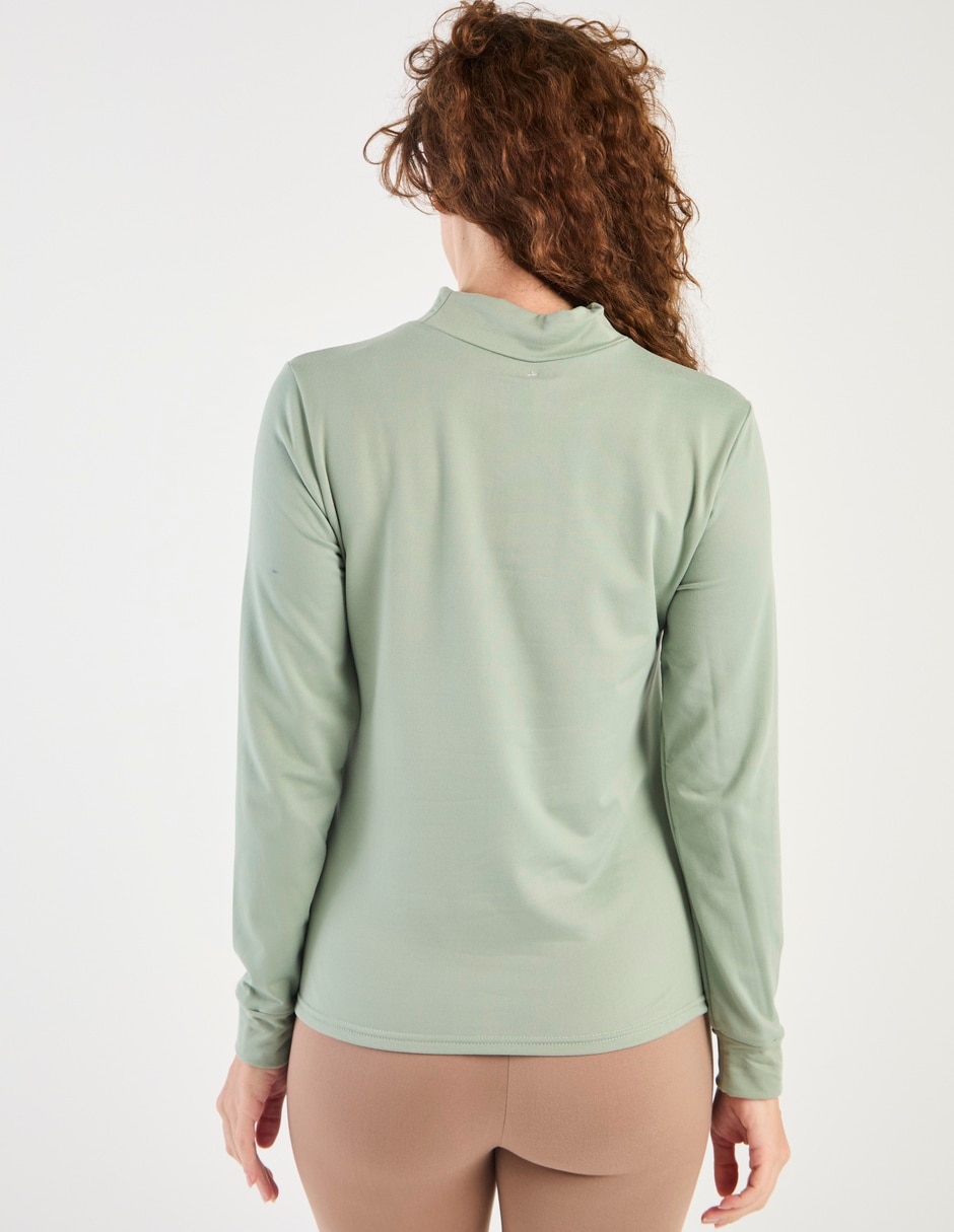 Camiseta cuello alto manga larga 2