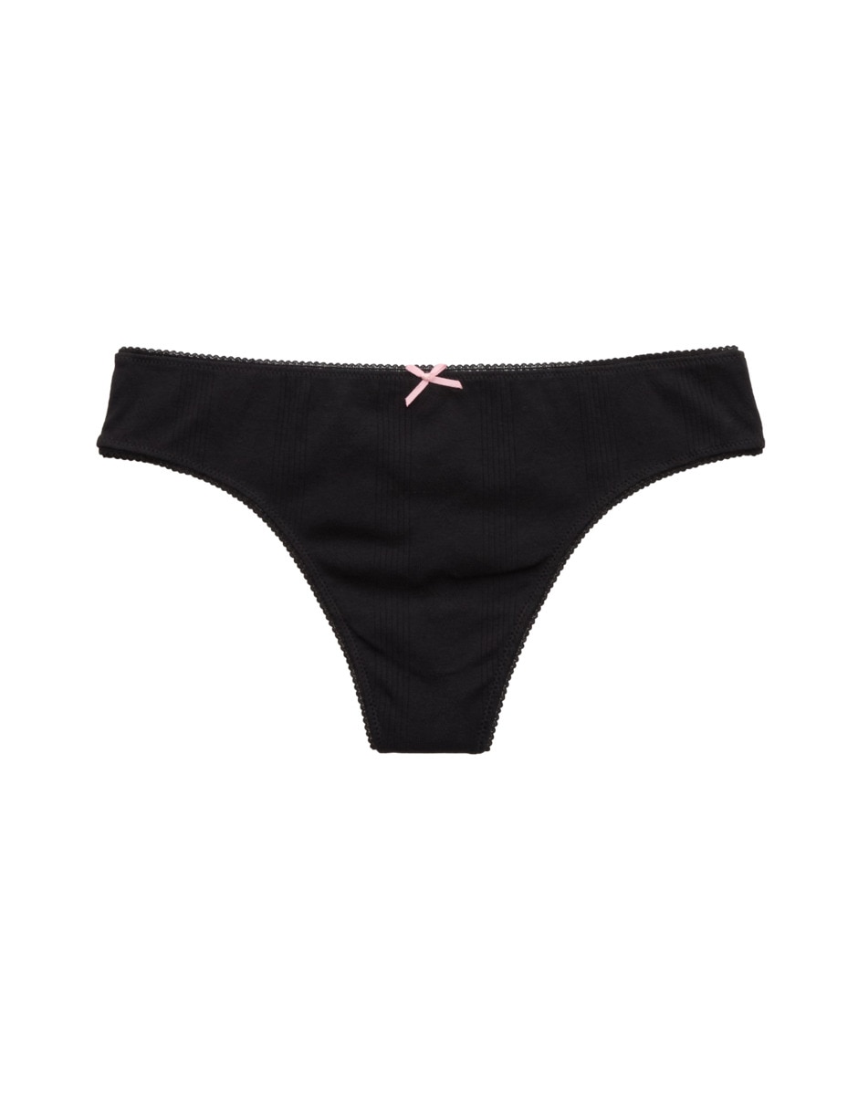 Tanga de algodón para mujer