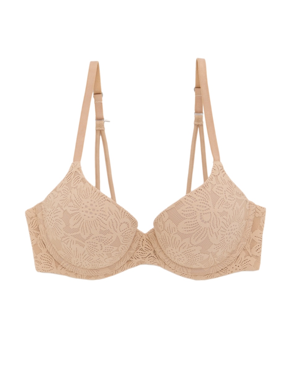 Brassiere demi con copa para mujer 3
