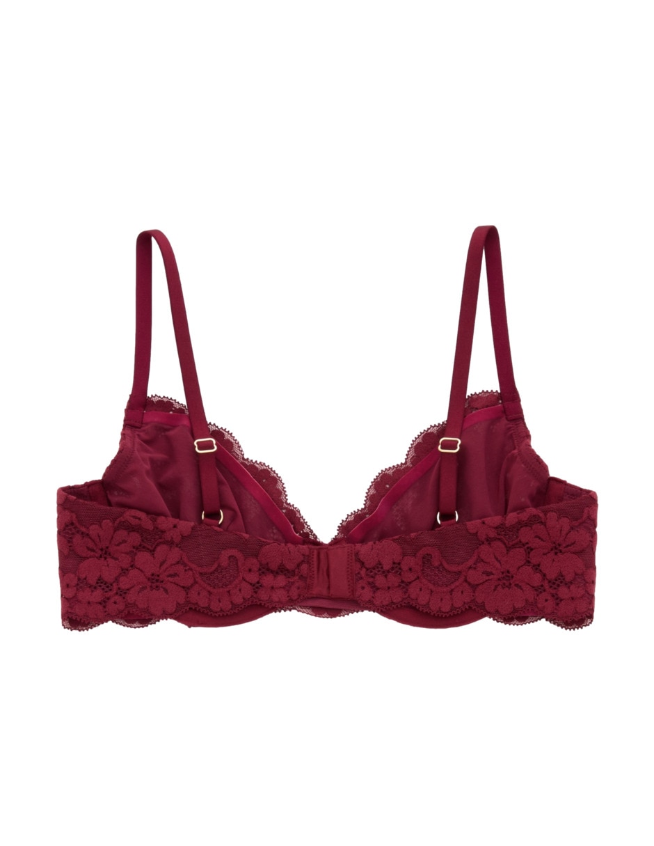 Brassiere demi con copa para mujer 4