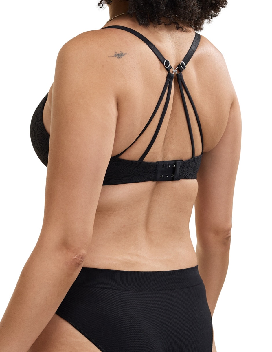 Brassiere demi con copa para mujer 2