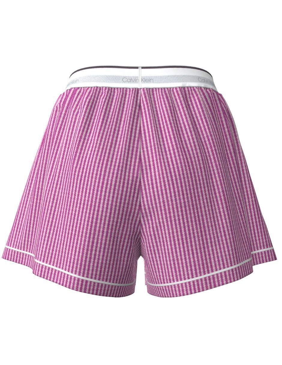 Pijama short a rayas de algodón para mujer 2