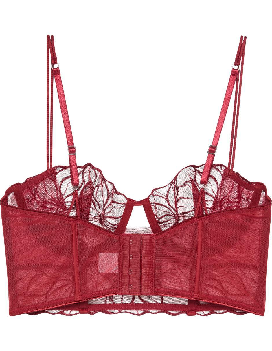 Brassiere balconette con copa para mujer 2