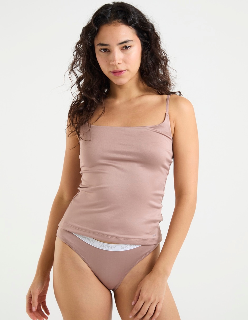 Camiseta cuello redondo medio de nylon