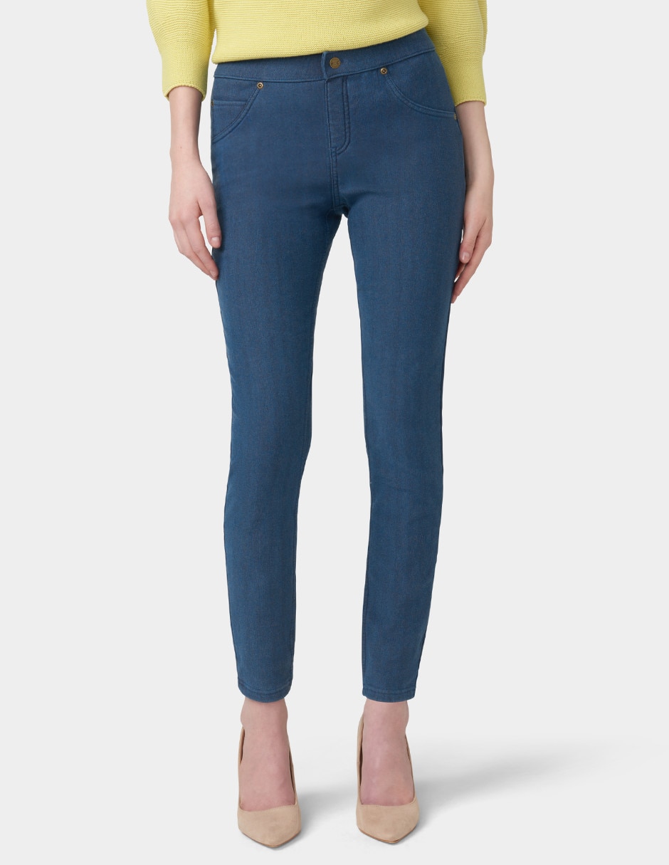 Legging a la cintura con botón para mujer