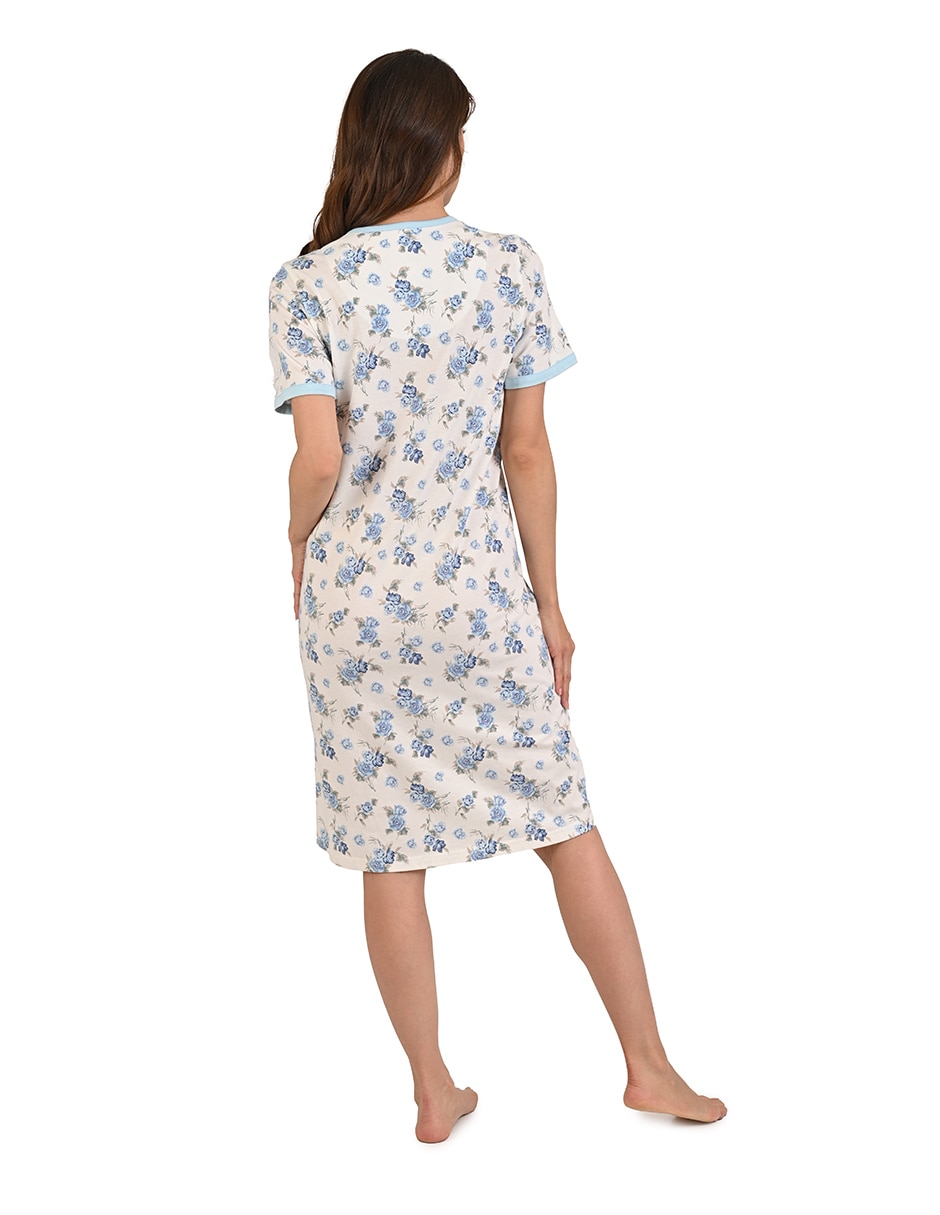 Camisón estampado floral de algodón 2