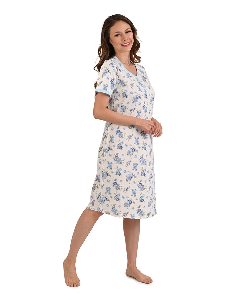 Camisón estampado floral de algodón 3