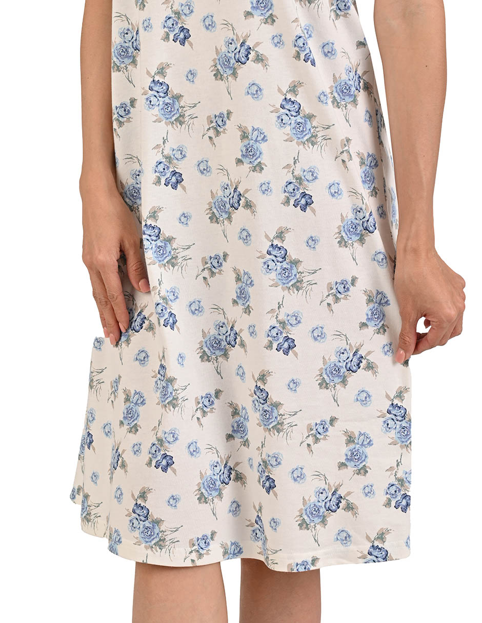 Camisón estampado floral de algodón 5
