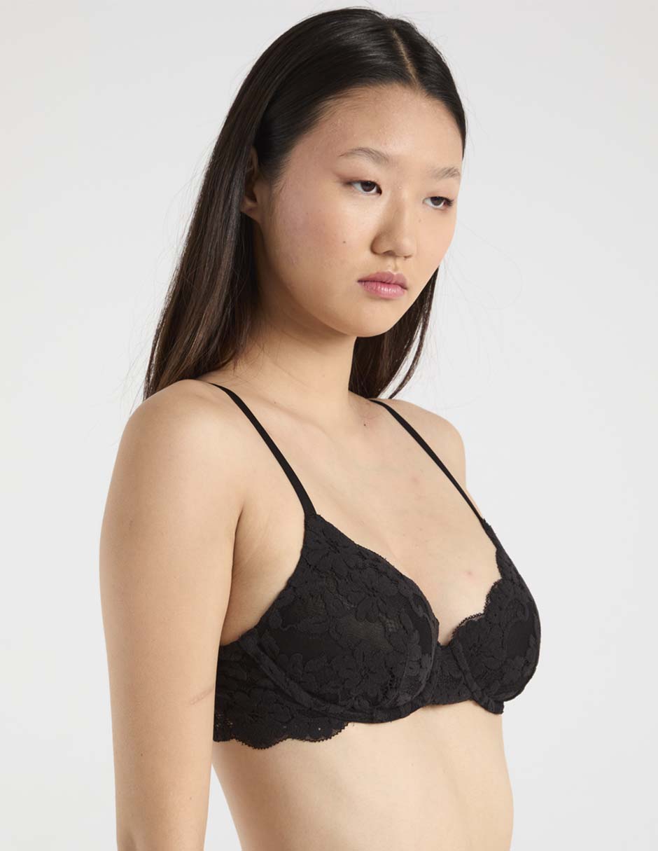 Brassiere demi con copa para mujer 3