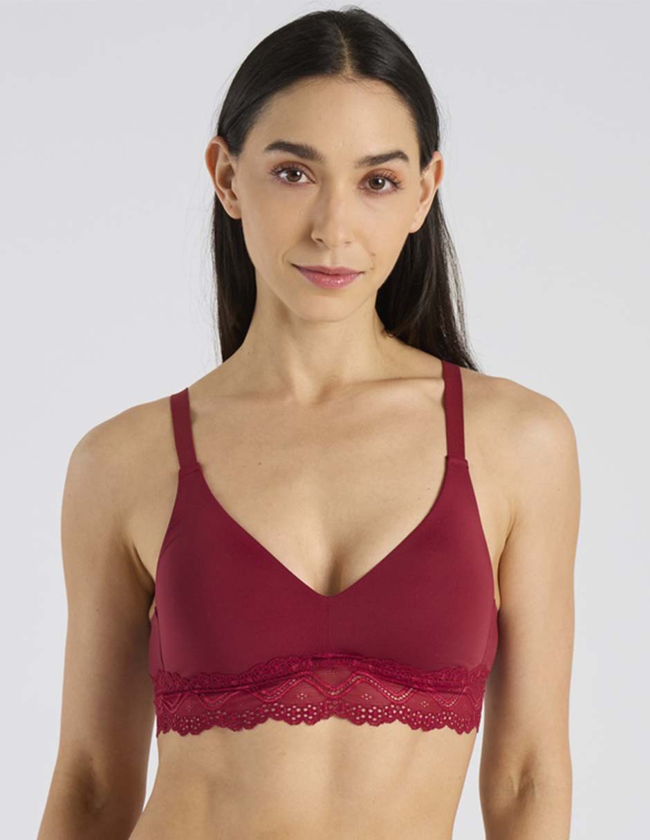 Brassiere demi con copa para mujer