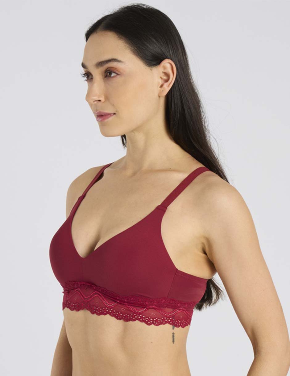 Brassiere demi con copa para mujer 3