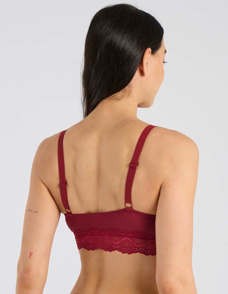 Brassiere demi con copa para mujer 4