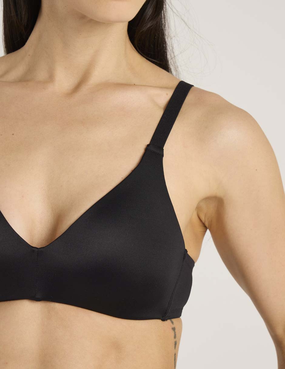 Brassiere demi copa preformada para mujer 4