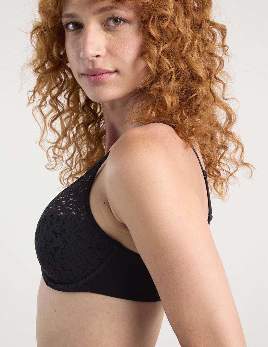 Brassiere demi con copa para mujer 4