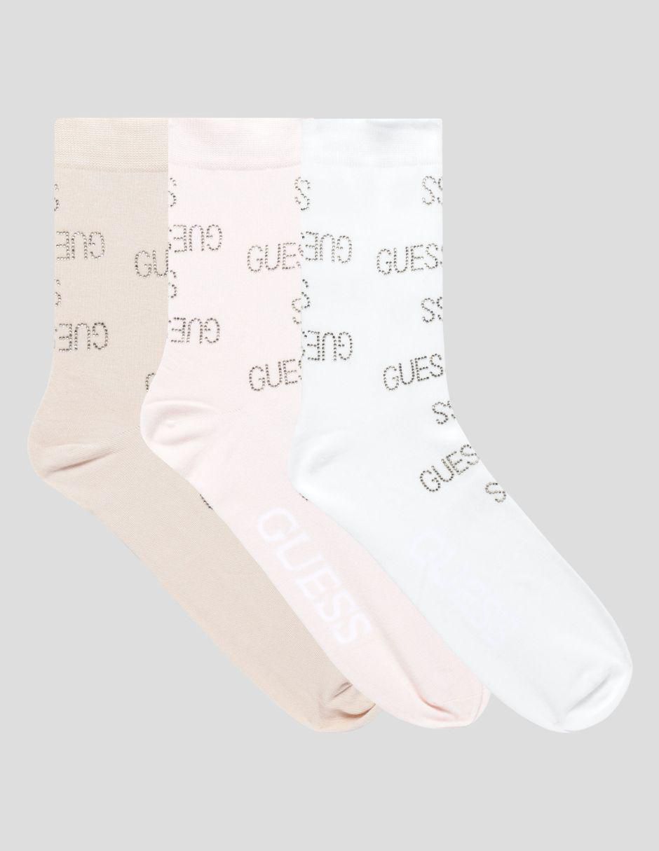 Set de calceta de algodón para mujer 3 pares Set de calceta de algodón para mujer 3 pares