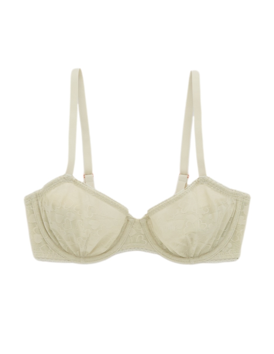 Brassiere demi con copa para mujer