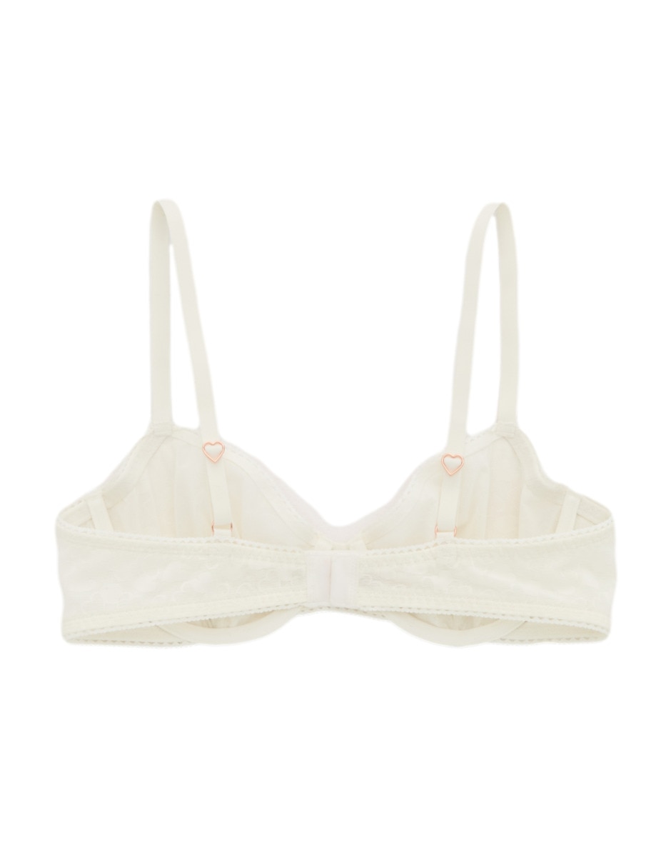 Brassiere demi con copa para mujer 4