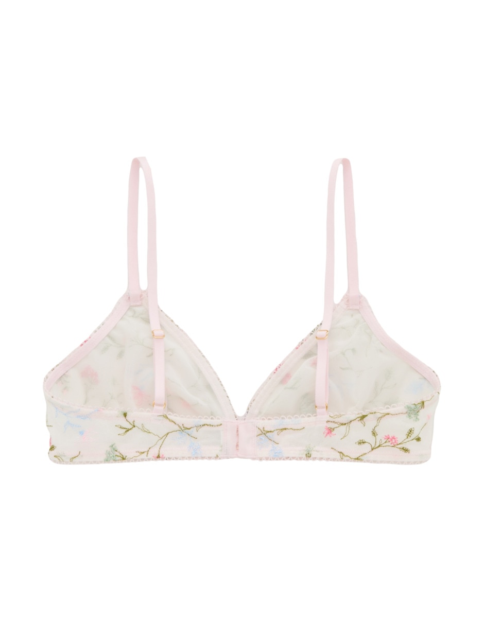 Brassiere demi con copa para mujer 4