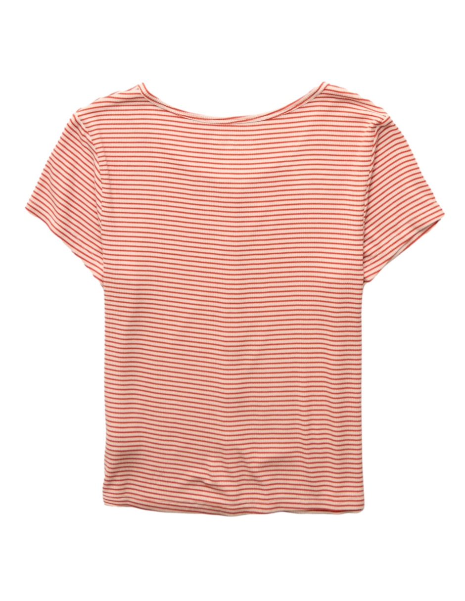 Playera pijama estampado a rayas para mujer 4