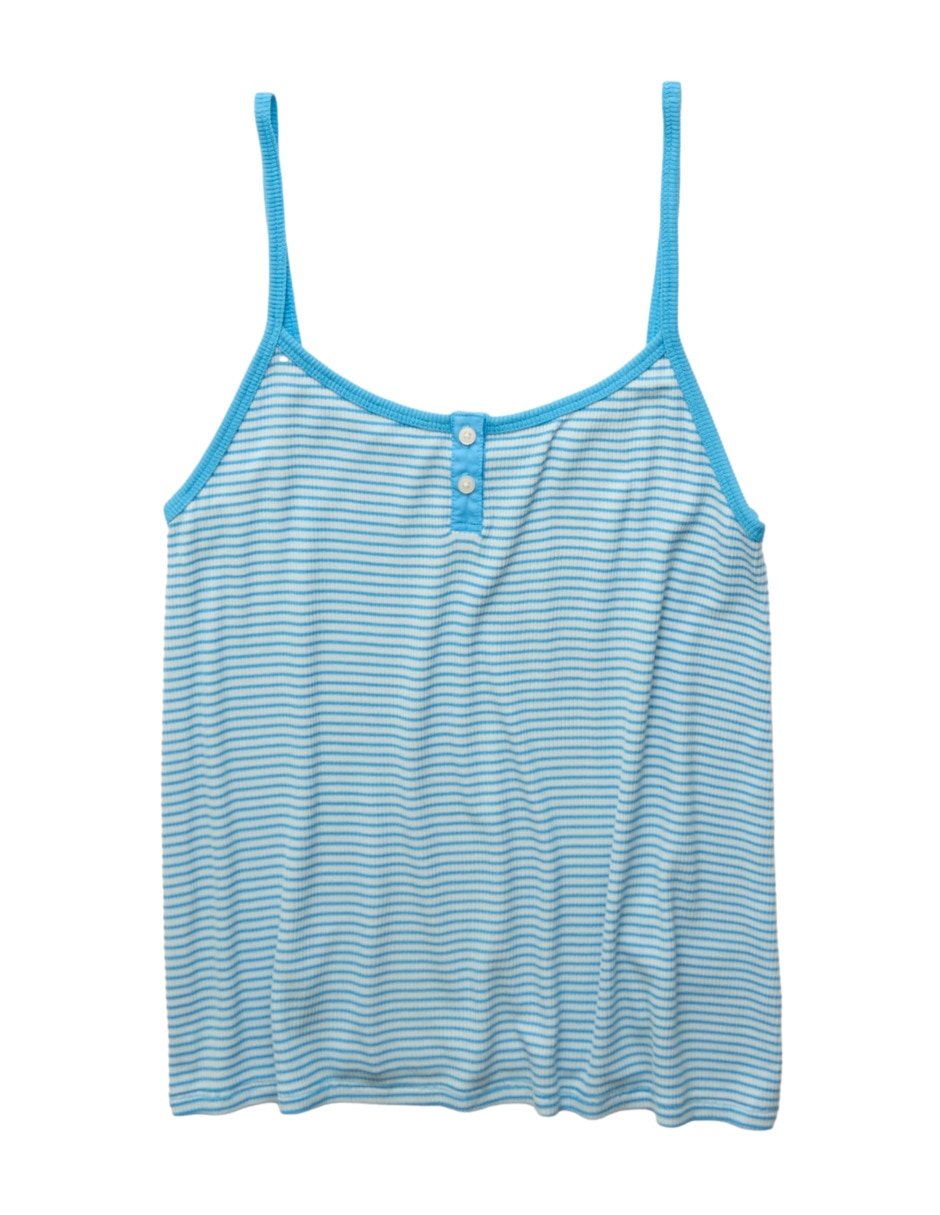 Playera pijama estampado a rayas para mujer 3