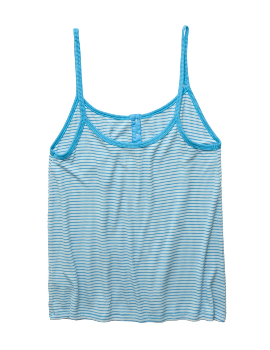 Playera pijama estampado a rayas para mujer 4