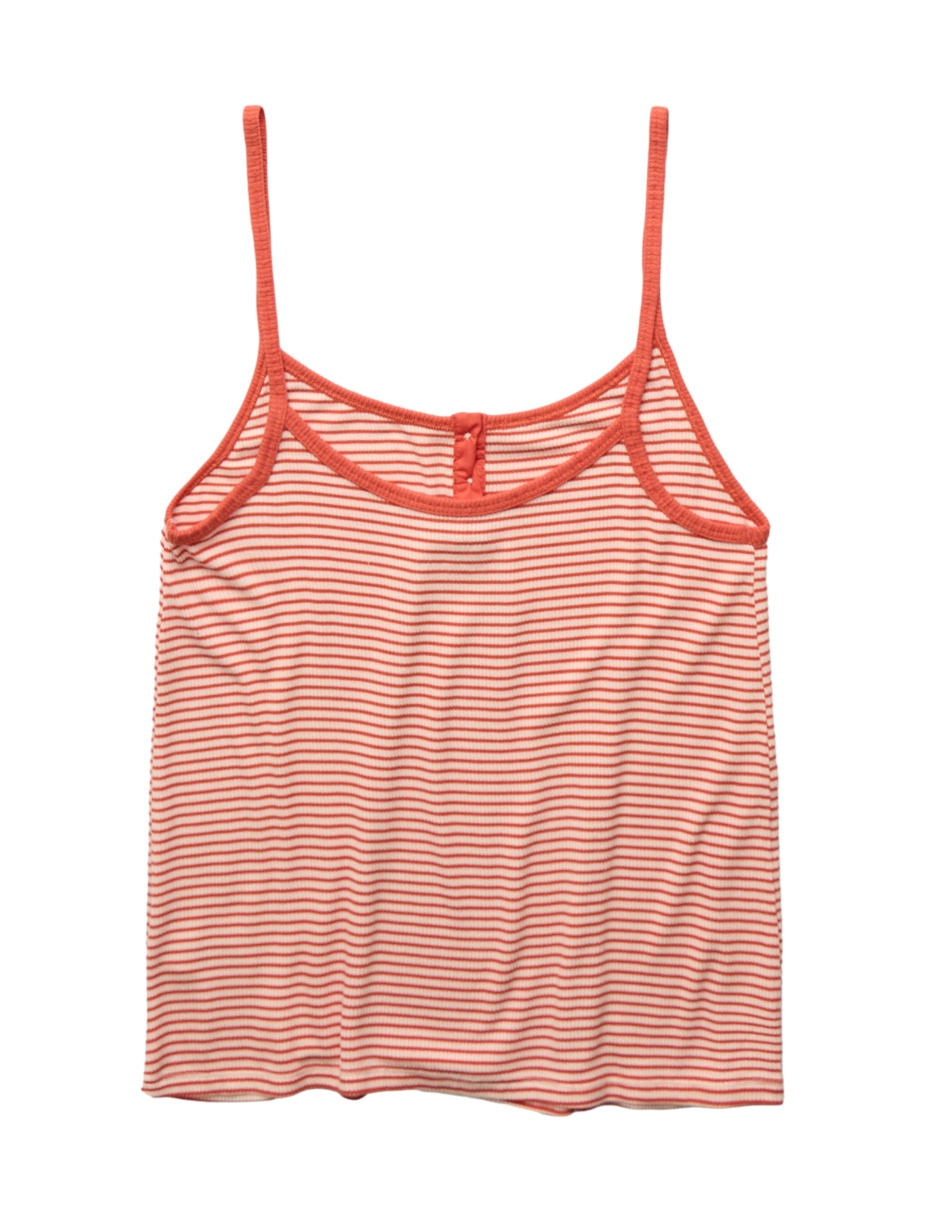 Playera pijama estampado a rayas para mujer 2