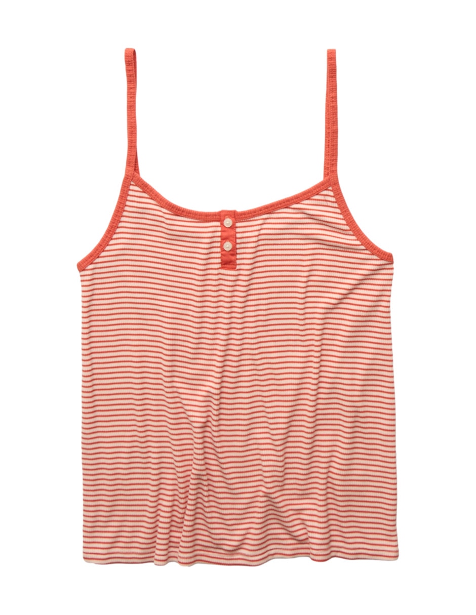 Playera pijama estampado a rayas para mujer 3