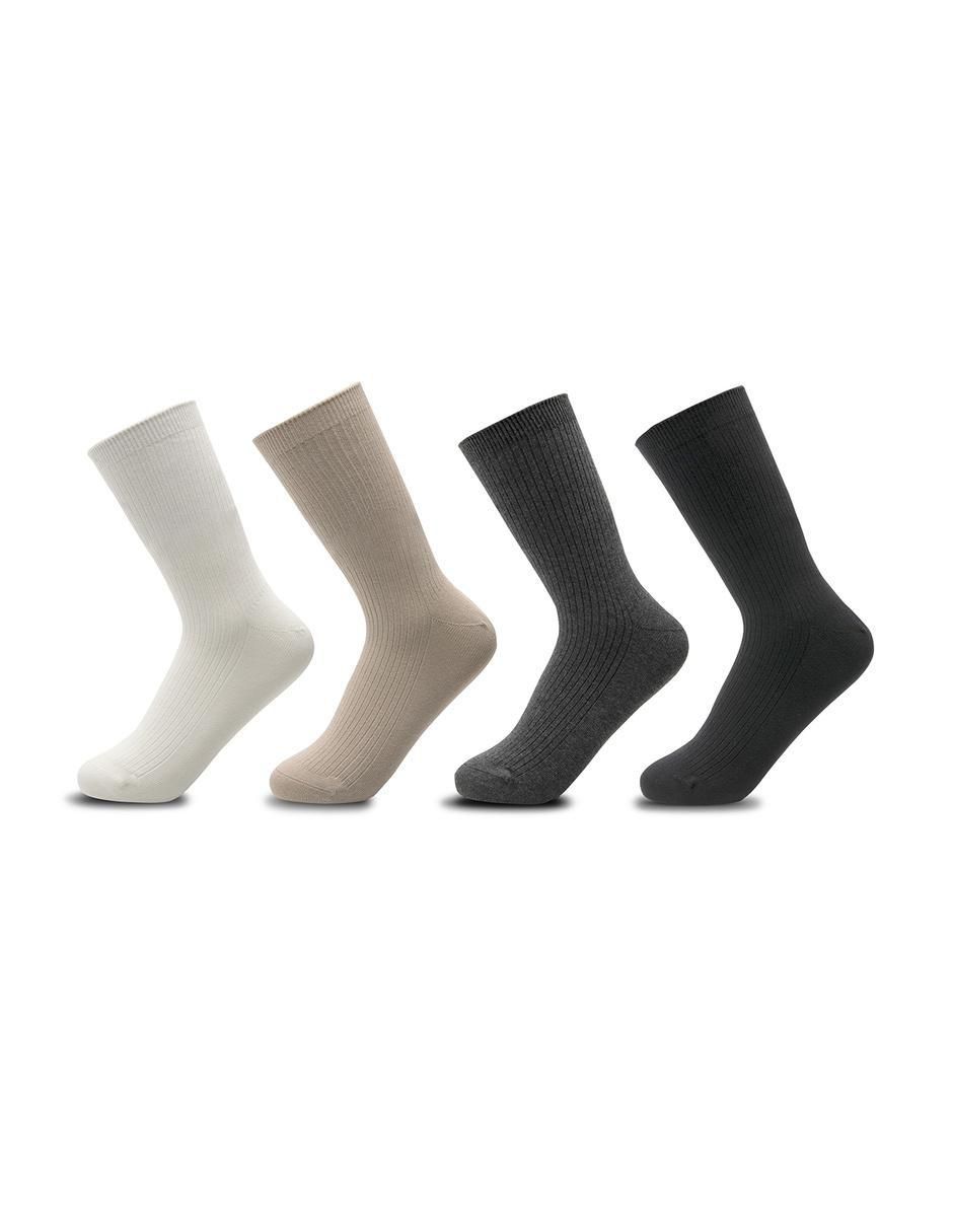 Set de calcetín de algodón para mujer 4 pares Set de calcetín de algodón para mujer 4 pares