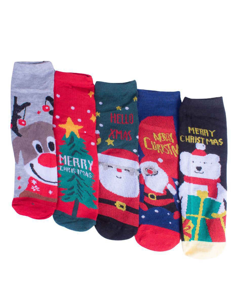 Set de calcetín de algodón para mujer 5 pares