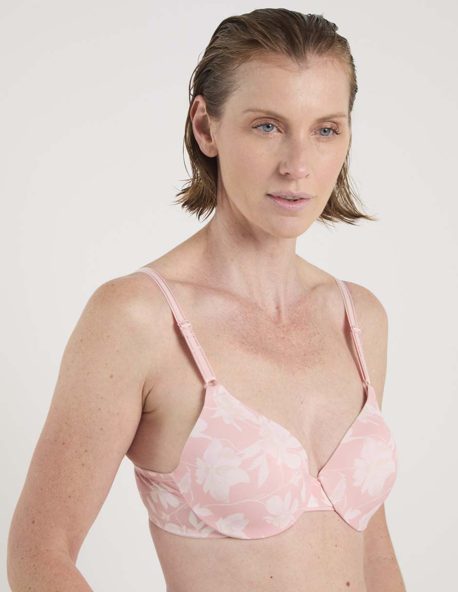 Brassiere demi copa preformada para mujer 2