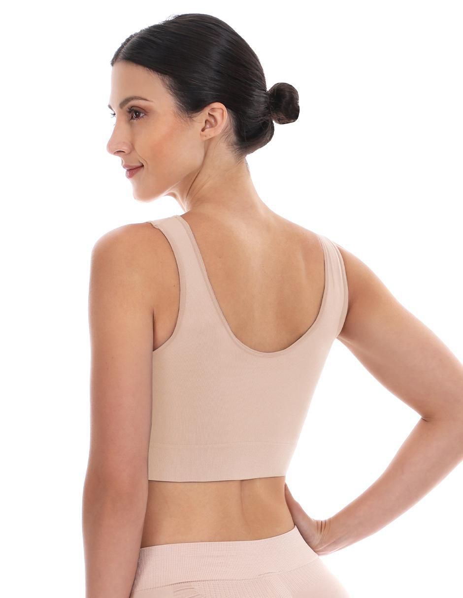 Brassiere deportivo sin copa seamless para mujer 3