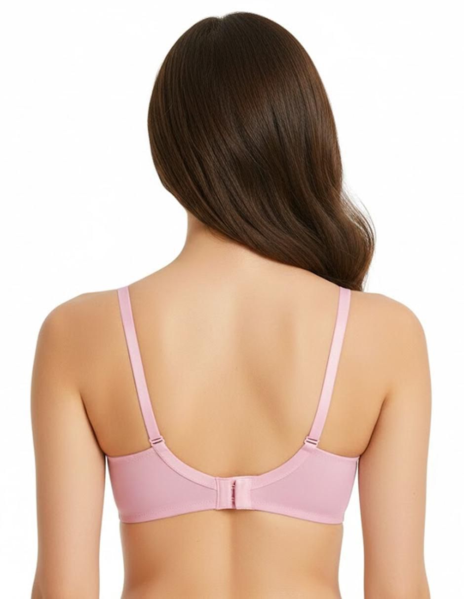 Set brassiere demi copa doble push up seamless para mujer 2