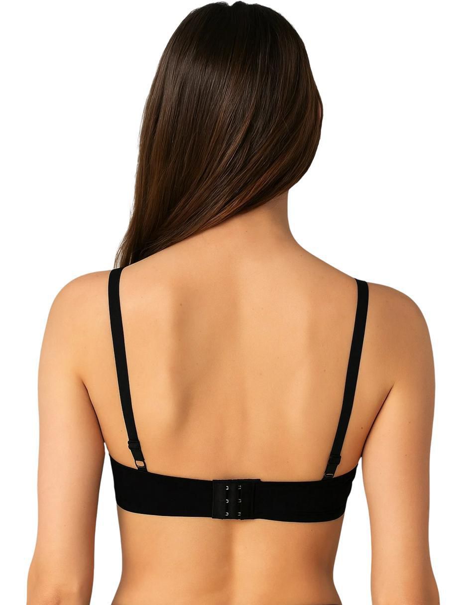 Set brassiere demi copa doble push up seamless para mujer 2