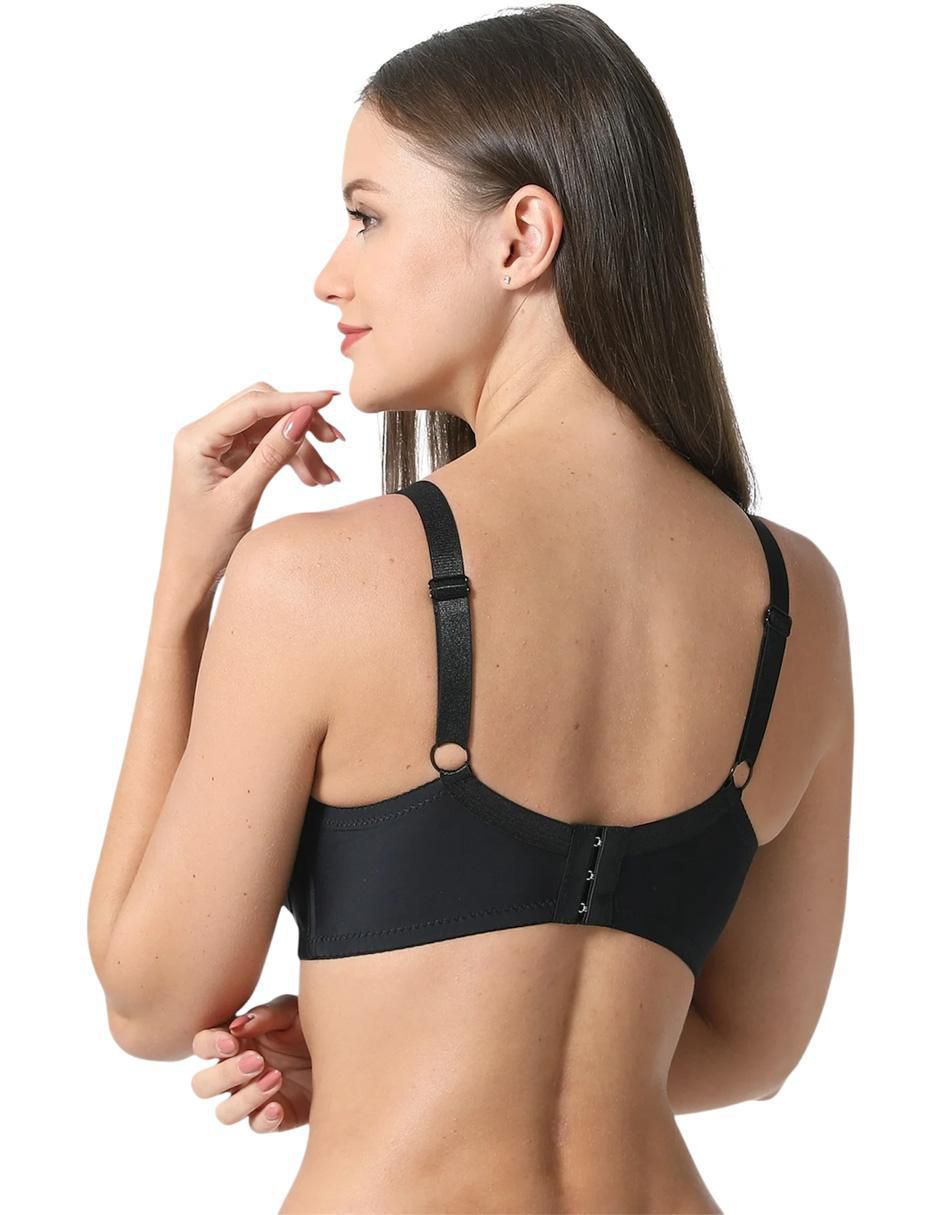 Set brassiere demi copa doble push up seamless para mujer 2