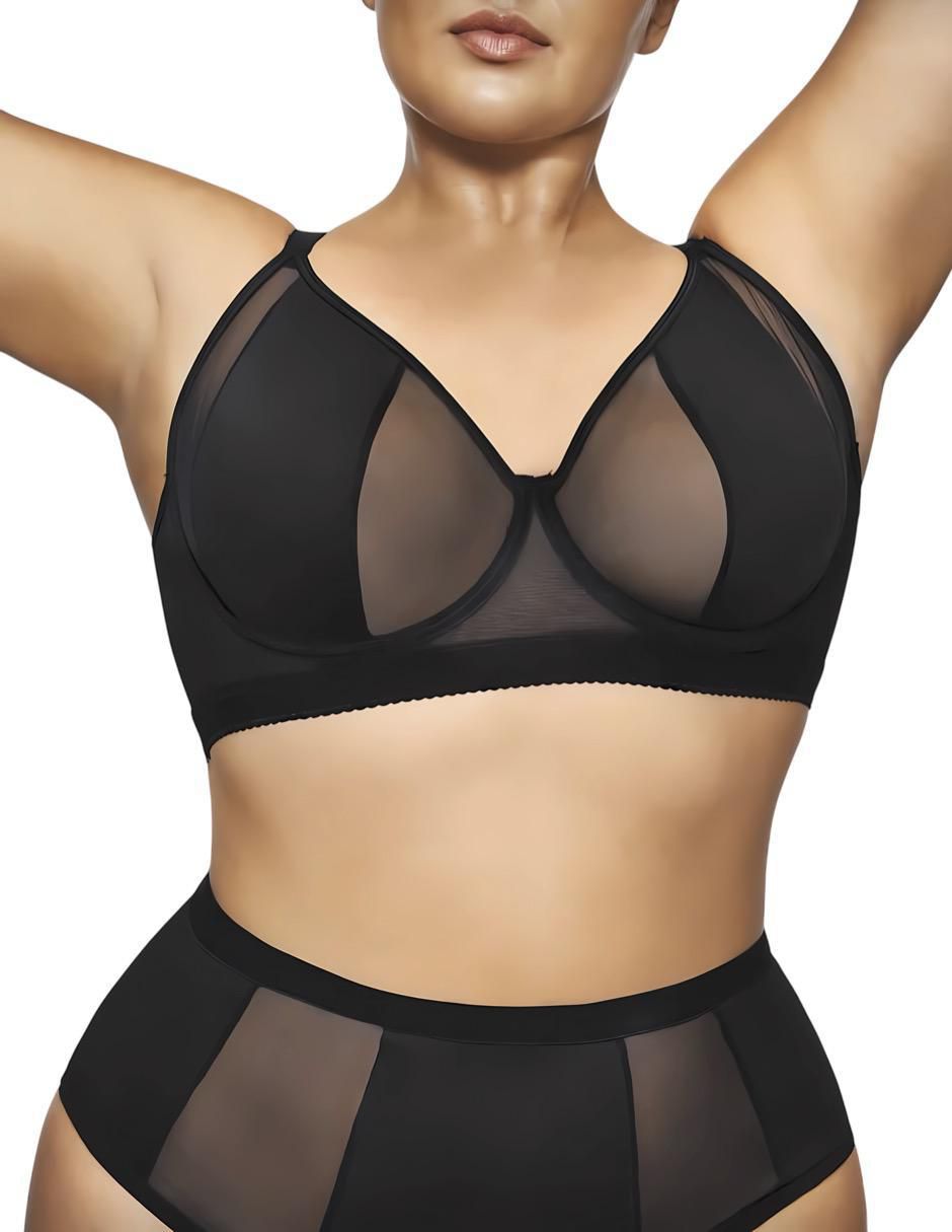 Set brassiere demi copa push up para mujer 2