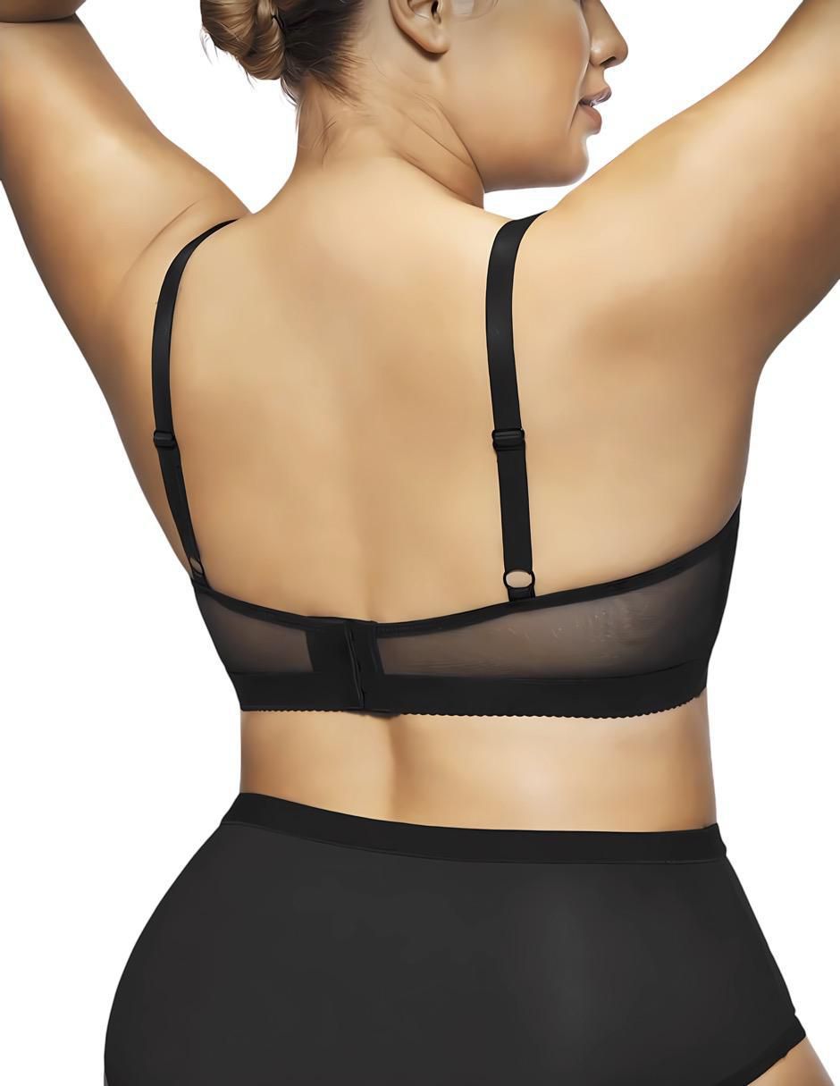 Set brassiere demi copa push up para mujer 3