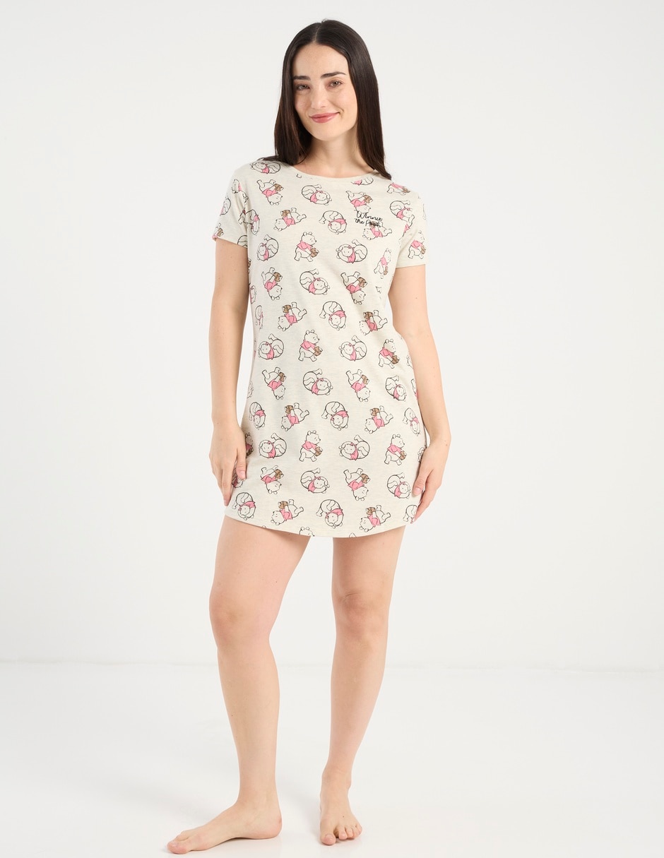 Camisón "estampado" liso "de" poliéster 2