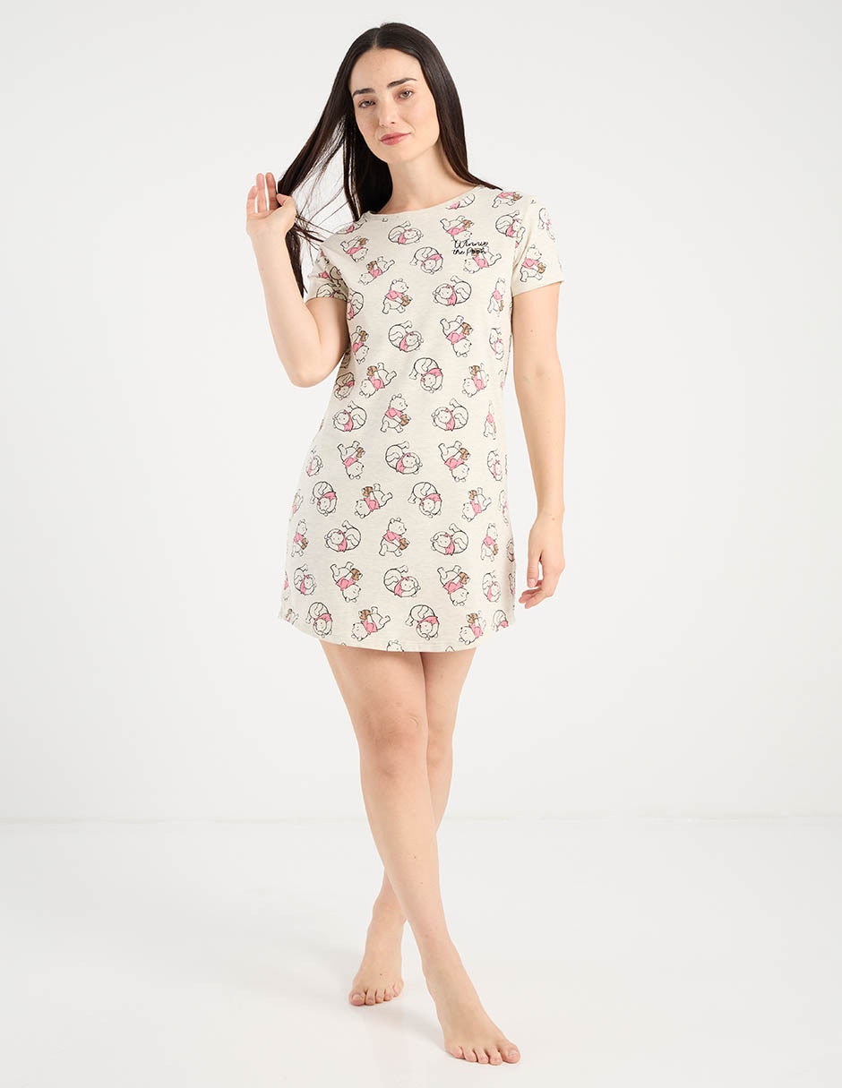 Camisón "estampado" liso "de" poliéster 3