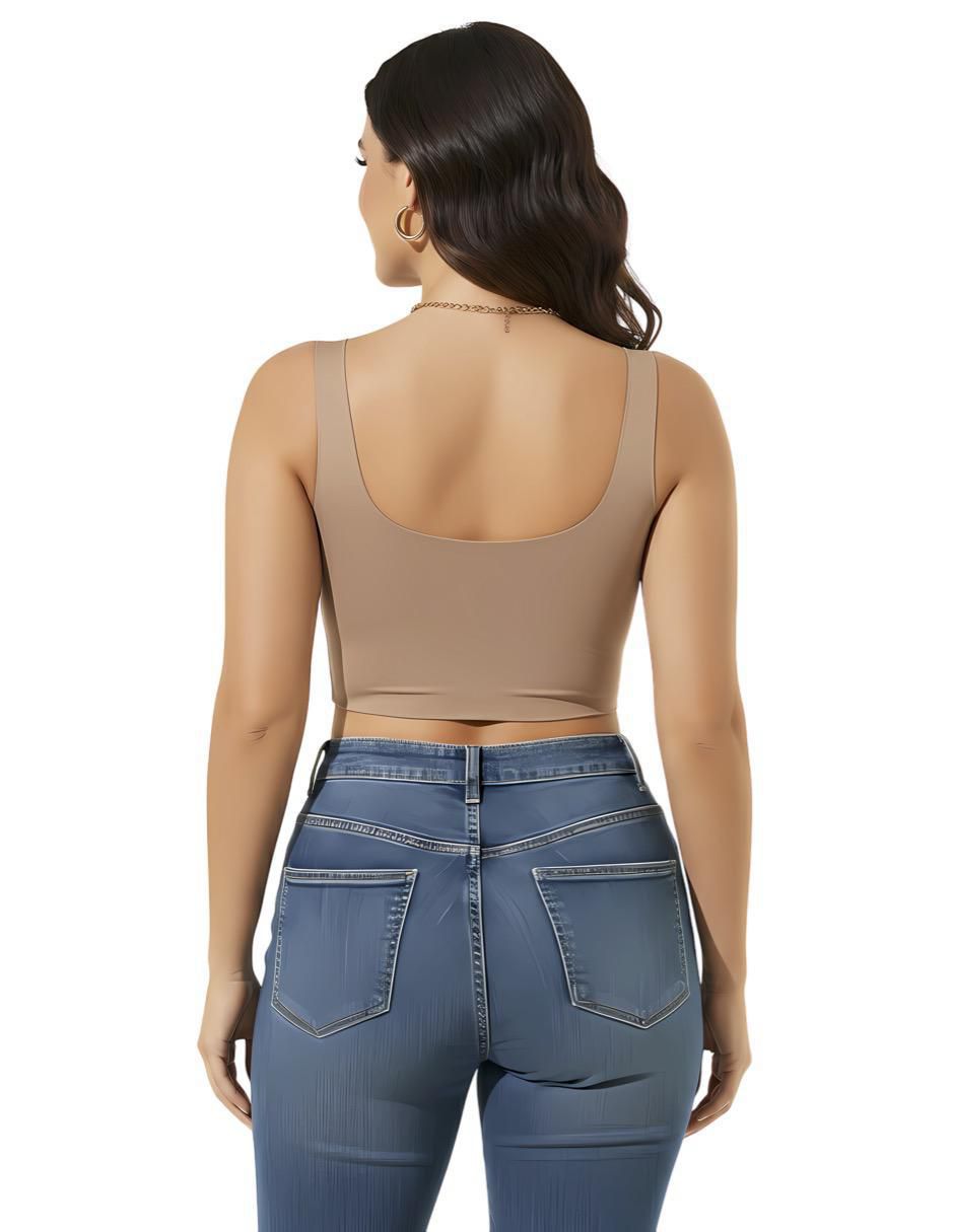 Brassiere deportivo con copa seamless para mujer 4