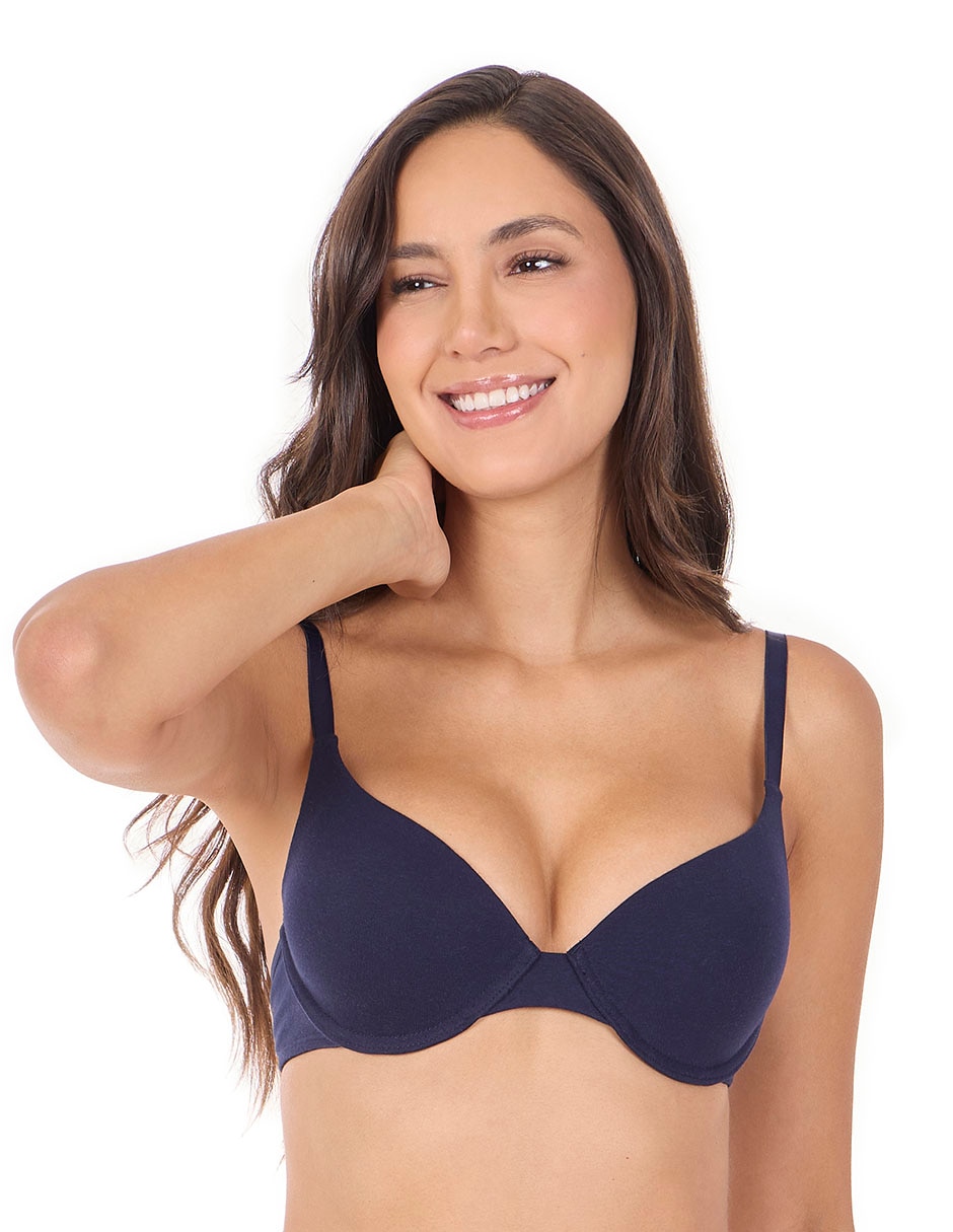 T-shirt bra con copa para mujer 14