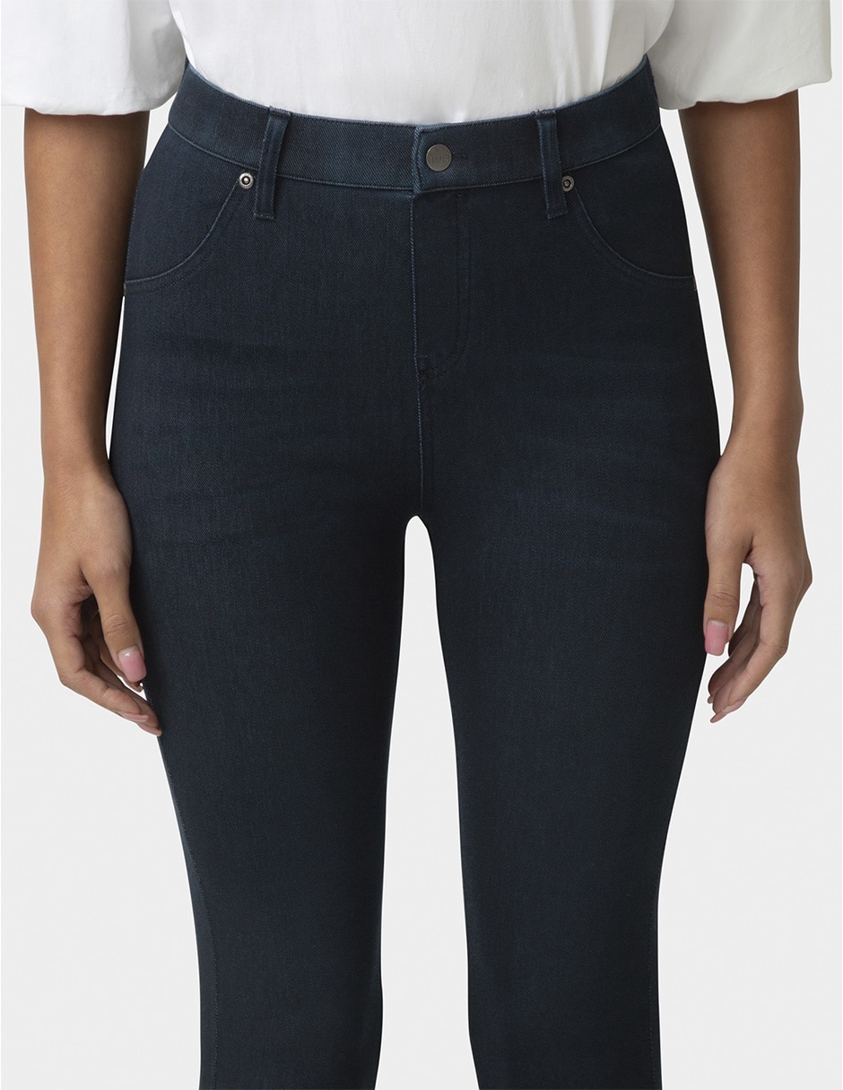 Legging a la cintura alta con botón para mujer 5