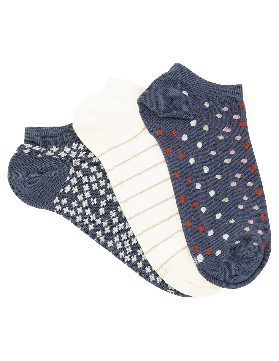 Set de tín de algodón para mujer 3 pares Set de tín de algodón para mujer 3 pares