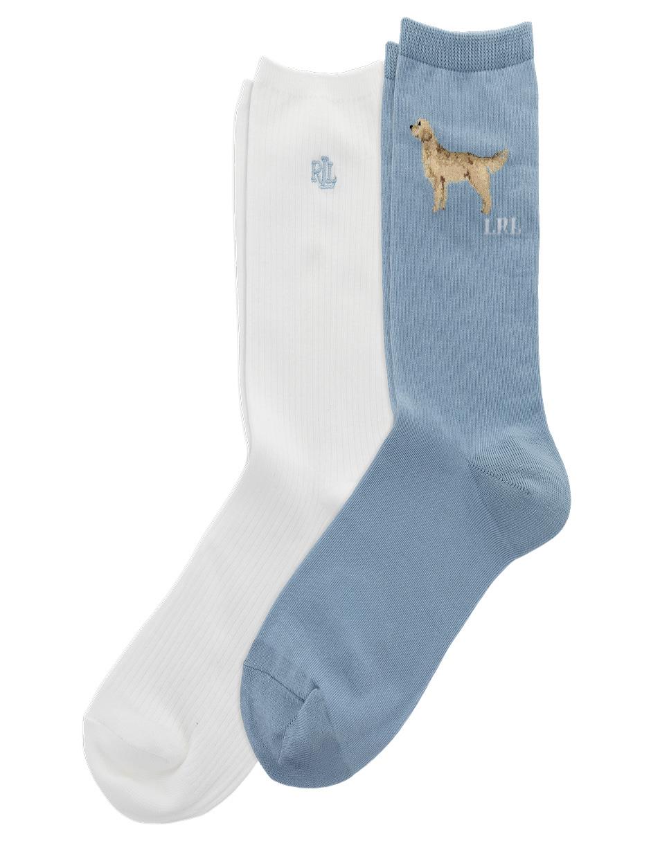 Set de calcetín de algodón para mujer 2 pares