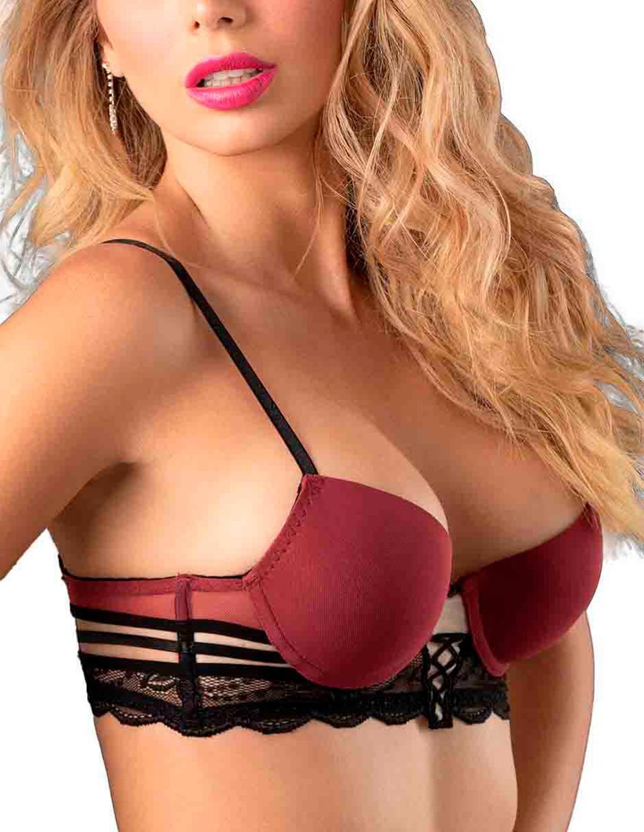 T-shirt bra con copa para mujer