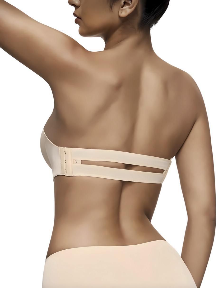 Brassiere strapless copa removible seamless para mujer 4